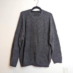Men's Cozy Grey Marled Crew Neck Sweater
